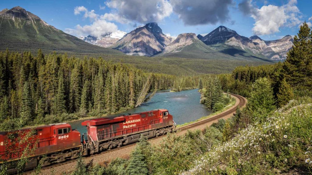 Train Spotting in the Rocky Mountains: Morant's Curve