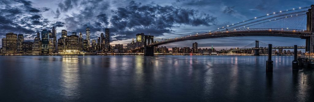 The Skyline of New York City during the Blue Hour