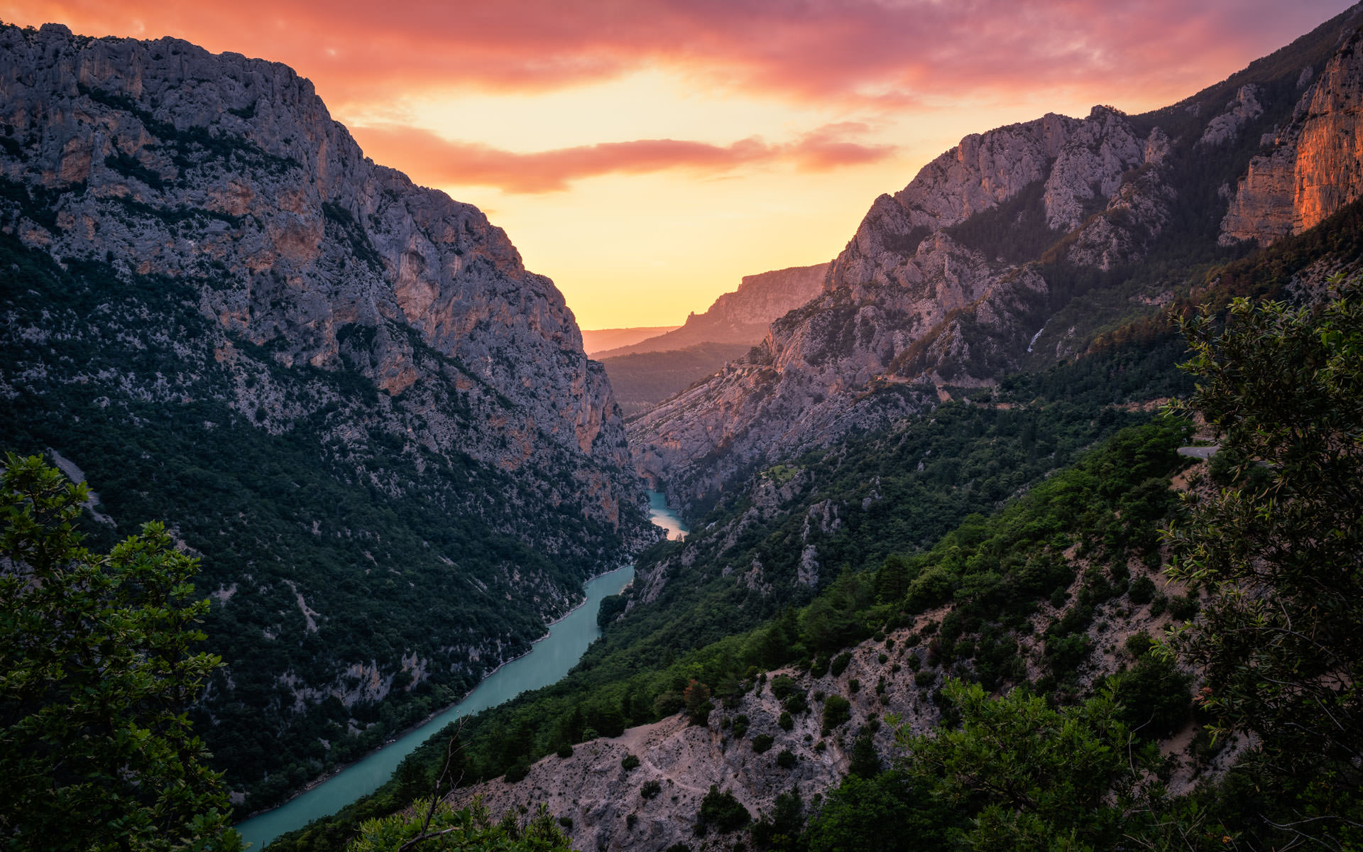 Sunset at Verdon Canyon - Landscape Photography in Provence, France