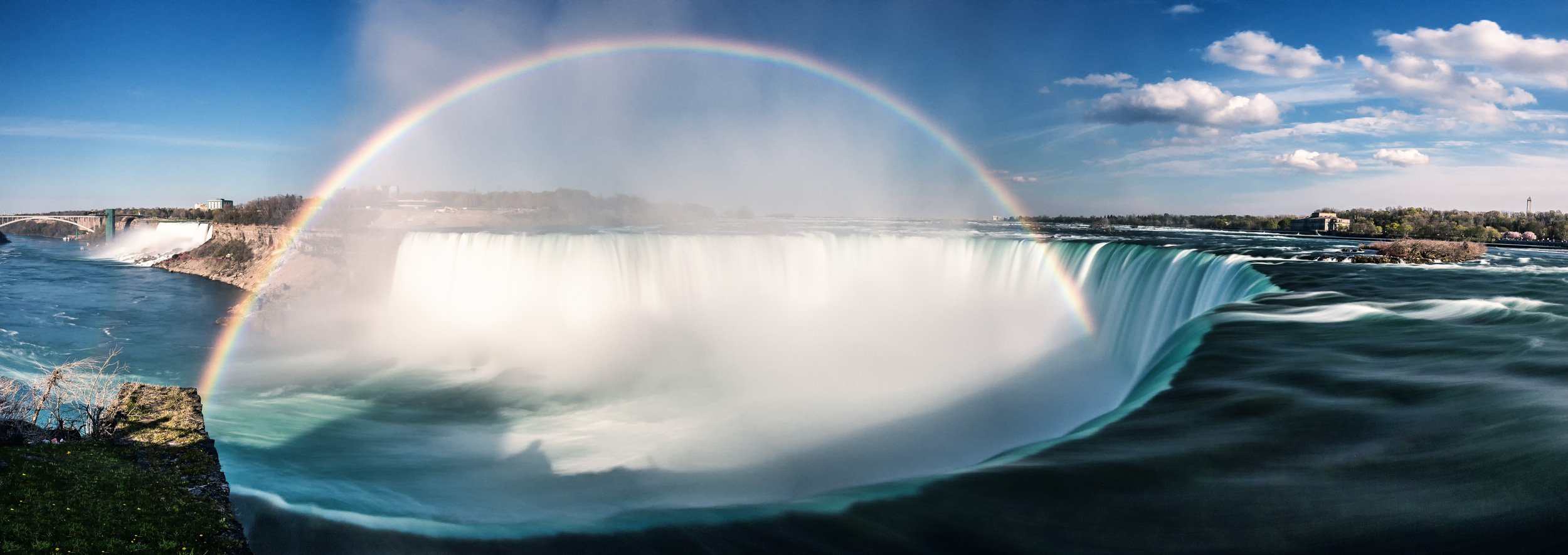 Rainbow over Niagra Falls, Canada.