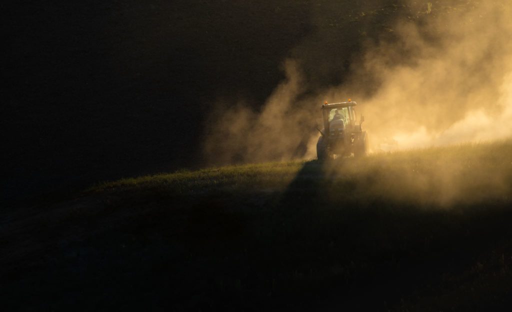 Agriculture Photography - Farm Machinery during Sunrise